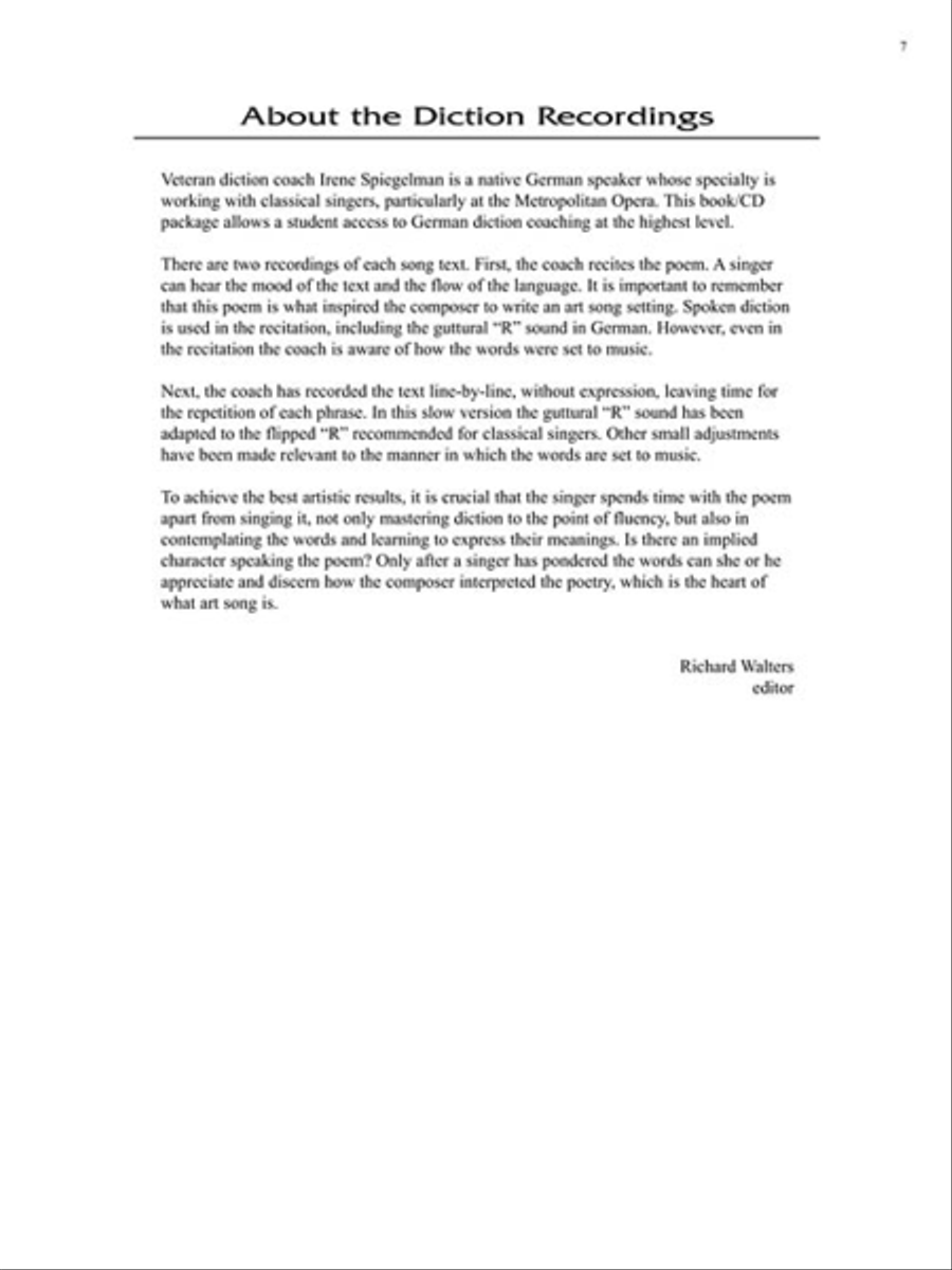 The Lieder Anthology - Pronunciation Guide Voice scores gallery preview page 4