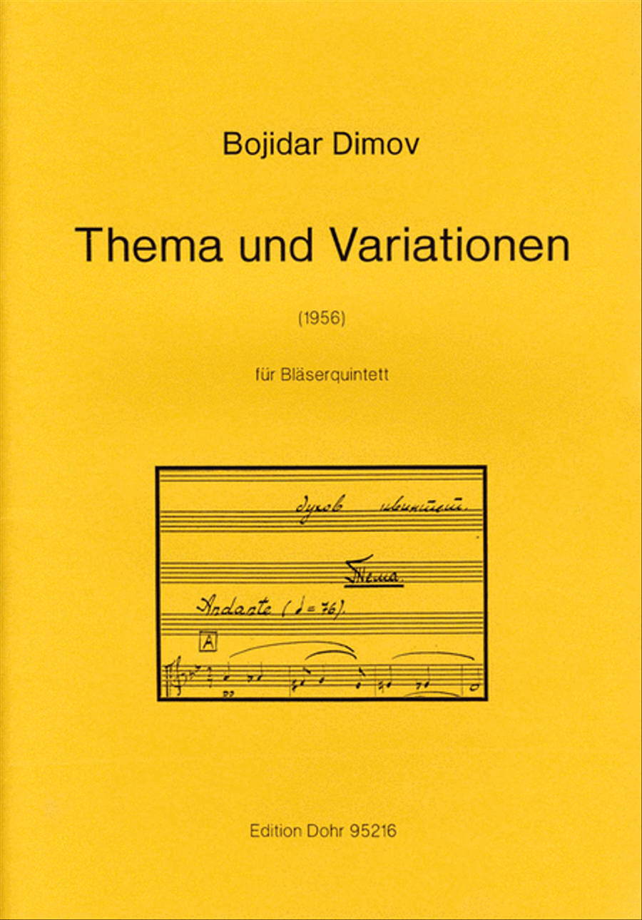 Thema und Variationen für Bläserquintett (1956) Woodwind Quintet scores gallery preview page 1