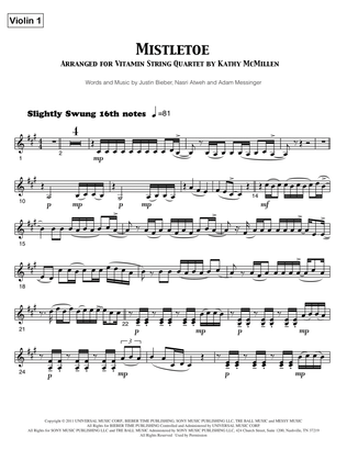 Book cover for Mistletoe - Violin 1