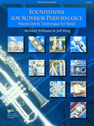 Book cover for Foundations For Superior Performance, Tenor Saxophone
