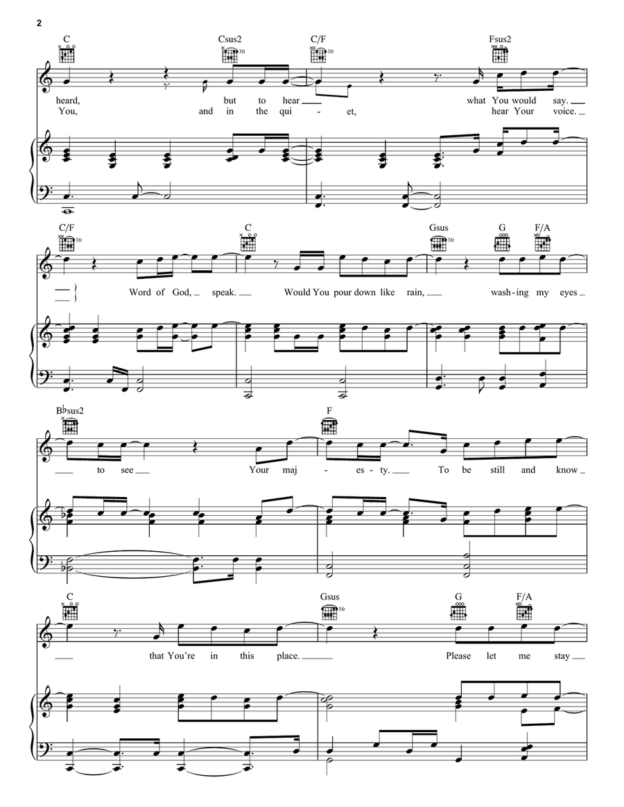 Word Of God Speak Guitar scores gallery preview page 2