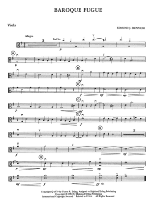 Baroque Fugue: Viola