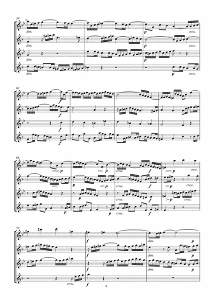 Prelude and Fugue No. 12 arr. Saxophone Quartet image number null