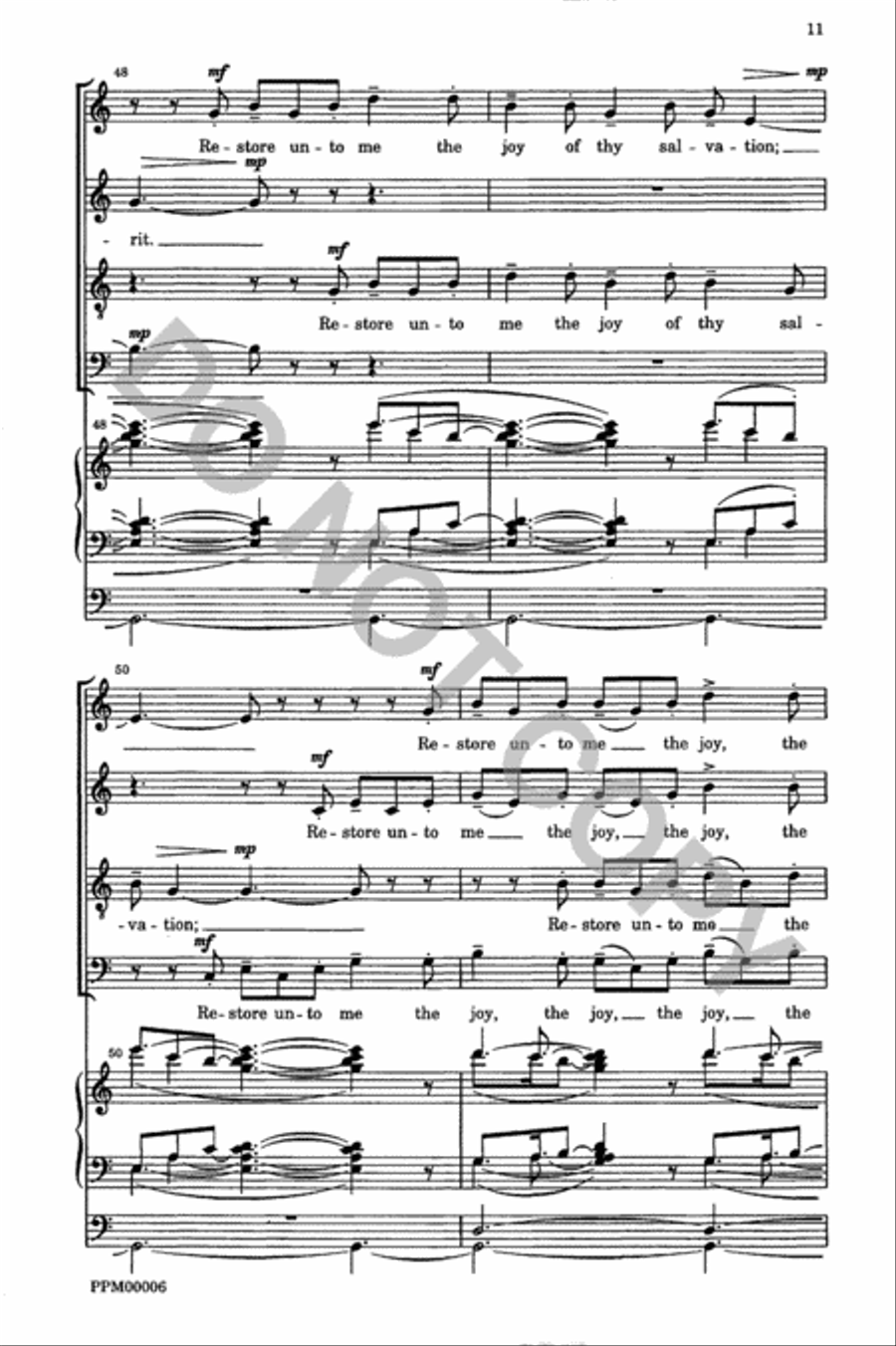 Create in Me a Clean Heart 4-Part scores gallery preview page 12
