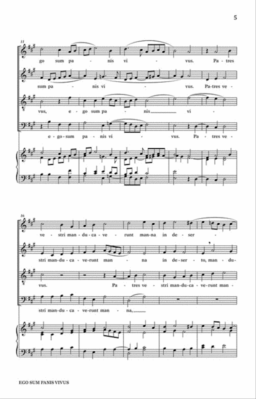 Ego sum panis vivus 4-Part scores gallery preview page 3