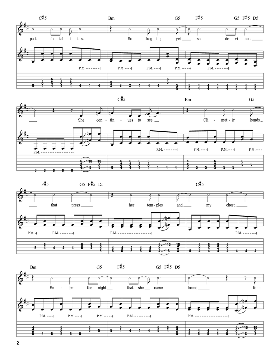Vermilion Electric Guitar scores gallery preview page 2