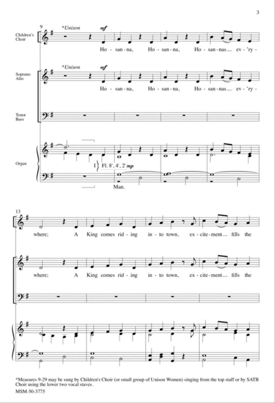 Hosannas Everywhere Hosannas Everywhere 4-Part scores gallery preview page 3