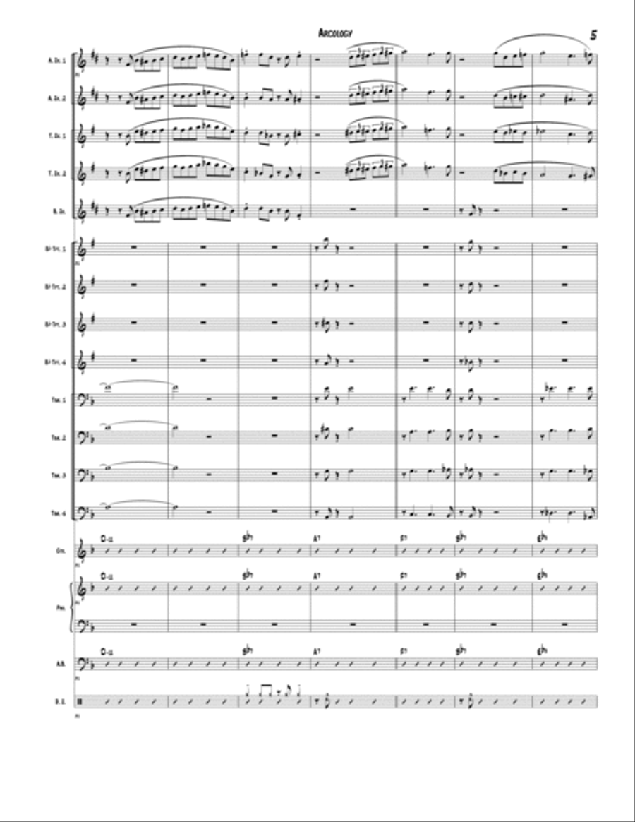 Arcology Jazz Ensemble scores gallery preview page 6