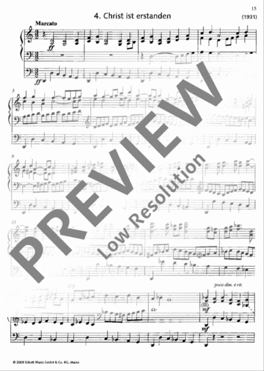 Six Organ Chorales Organ scores gallery preview page 16