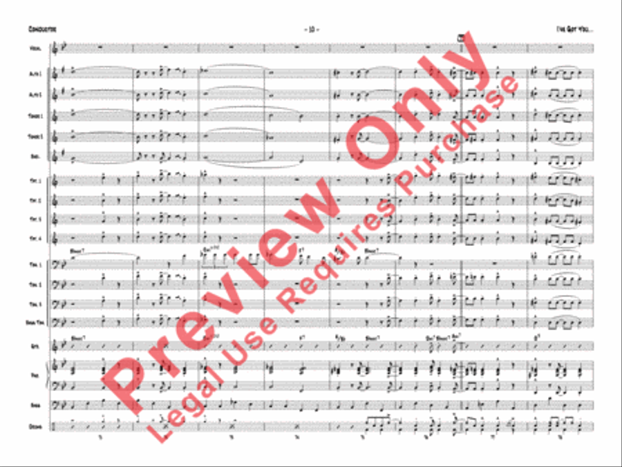 I've Got You Under My Skin Jazz Ensemble scores gallery preview page 27