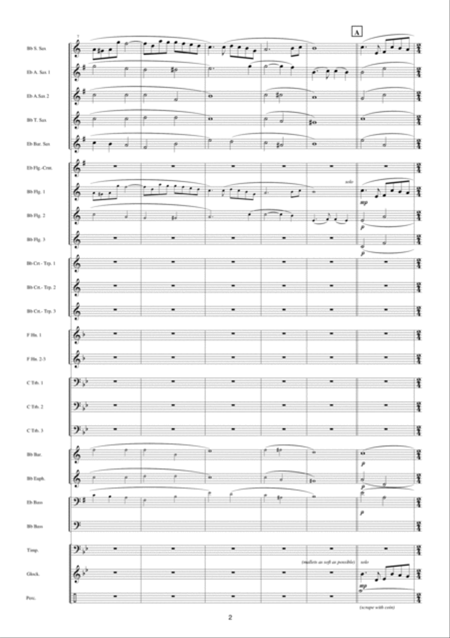Cinema Paradiso - Love Theme Fanfare Band scores gallery preview page 3