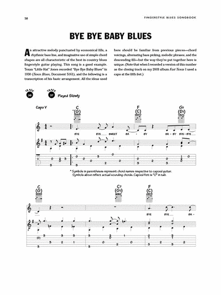 Fingerstyle Blues Songbook image number null