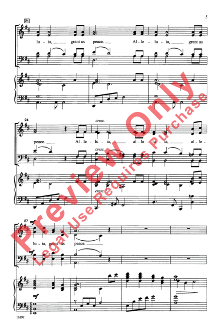 Dona Nobis Pacem Dona Nobis Pacem 4-Part scores gallery preview page 4