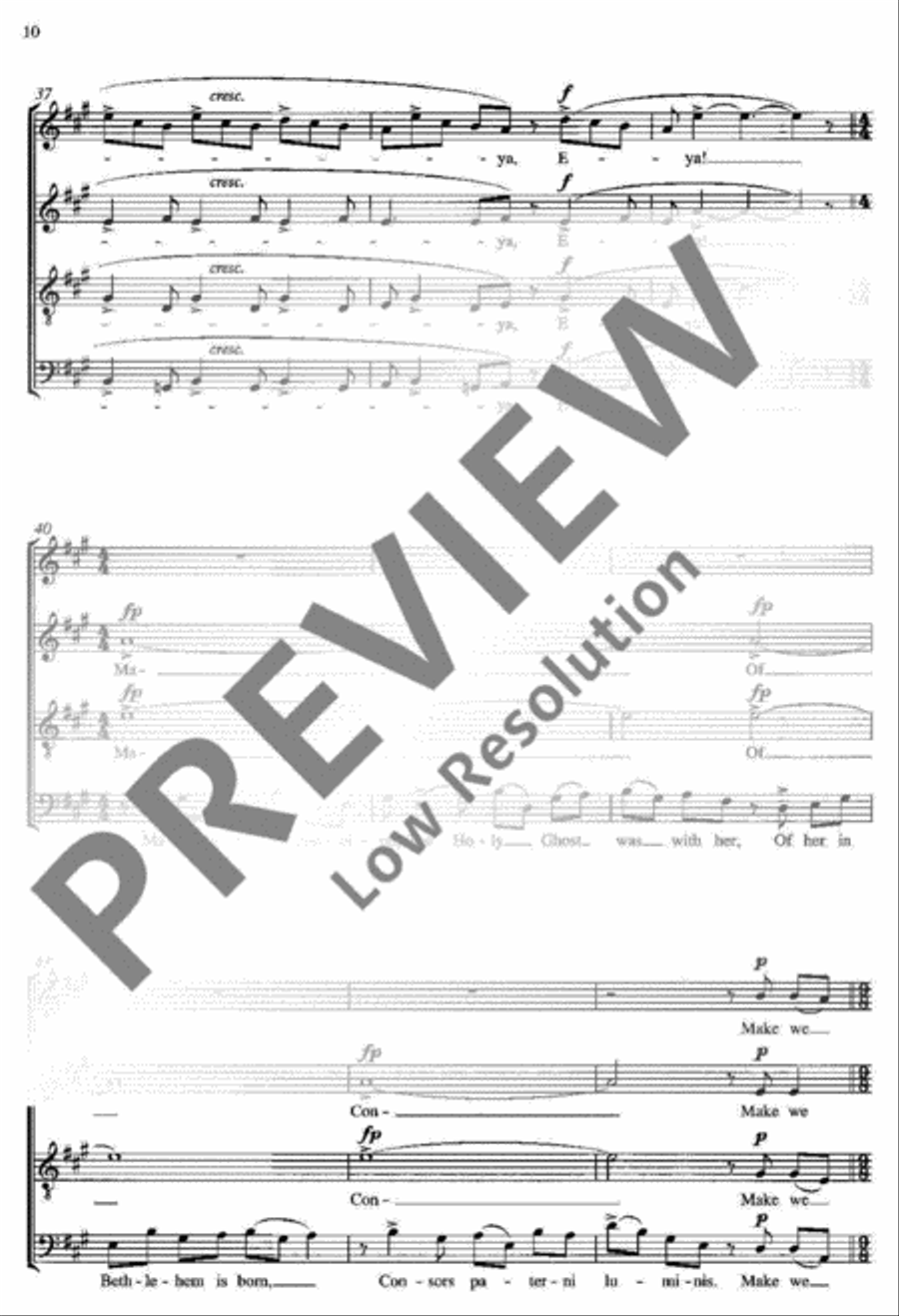 Three Carols Three Carols 4-Part scores gallery preview page 13