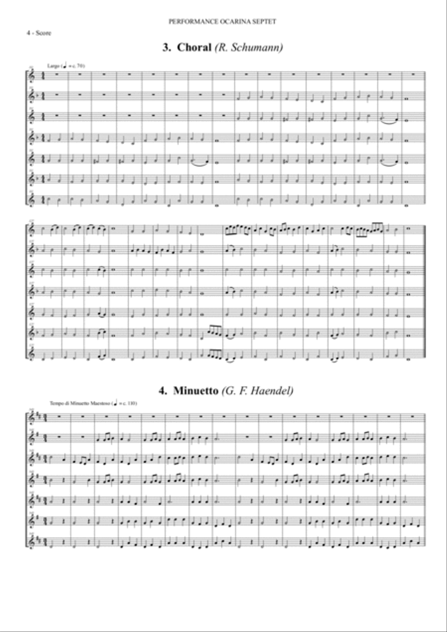 Performance Ocarina Septet Small Ensemble scores gallery preview page 6