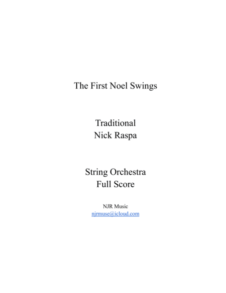 The First Noel Swings (string orchestra) complete set image number null