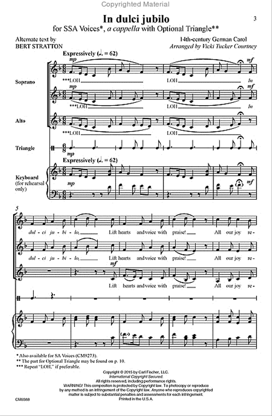 In Dulci Jubilo Choir scores gallery preview page 2