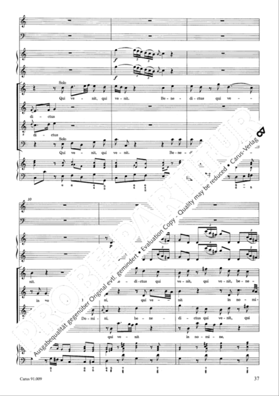 Missa Sancti Gabrielis 4-Part scores gallery preview page 40