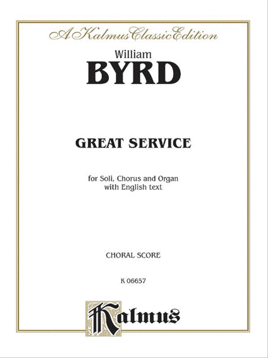 Great Service (Venite, Te Deum, Benedictus, Kyrie, Creed, Magnificat, Nunc Dimittis)