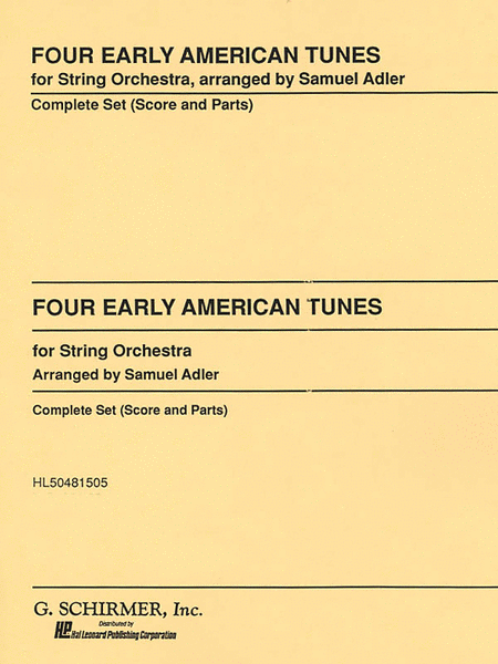 Four Early American Tunes Set String Orchestra Sc and Pts