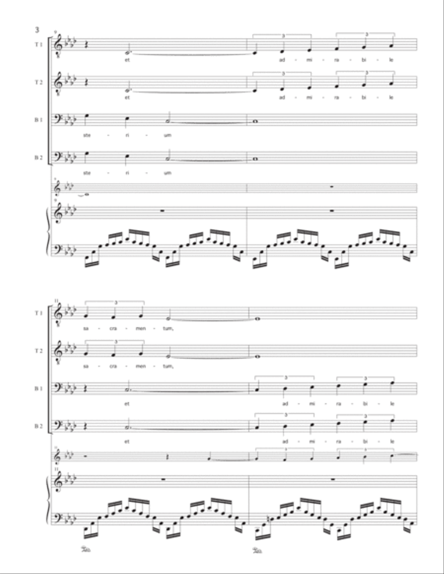 O Magnum Mysterium TTBB scores gallery preview page 3