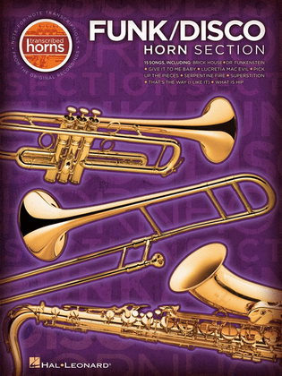 Book cover for Funk Disco Horn Section Transcribed Scores