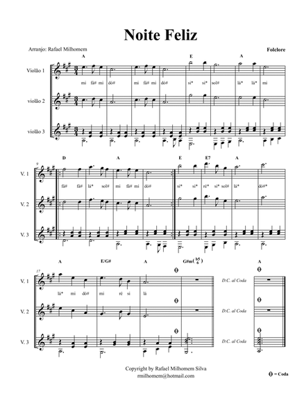 Noite Feliz - Guitar Orchestra - Score Only
