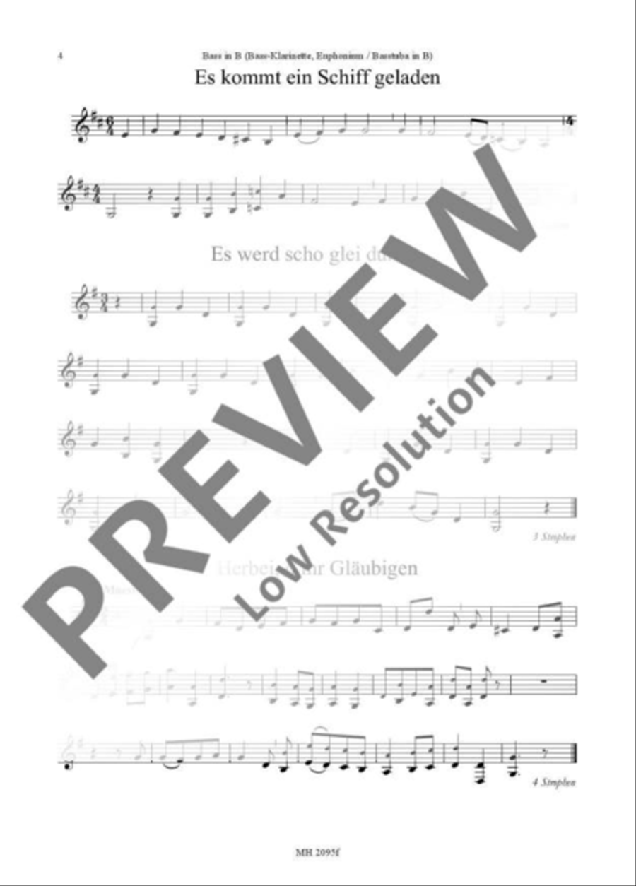 Christmas carols Part scores gallery preview page 5