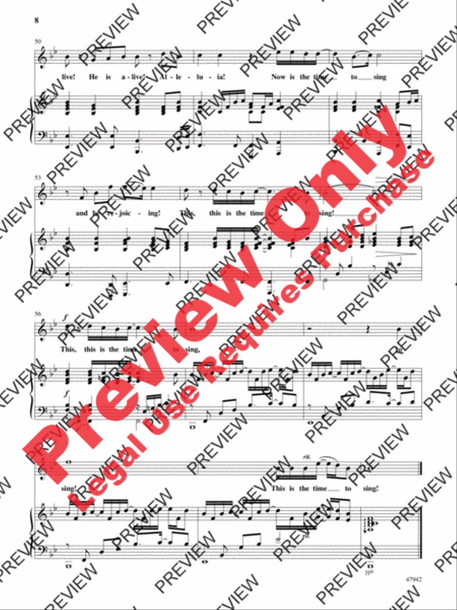 This Is the Time to Sing 4-Part scores gallery preview page 8