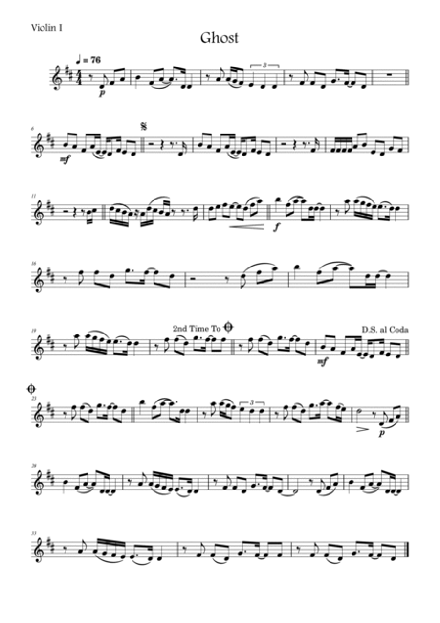 Ghost Ghost String Quartet scores gallery preview page 4