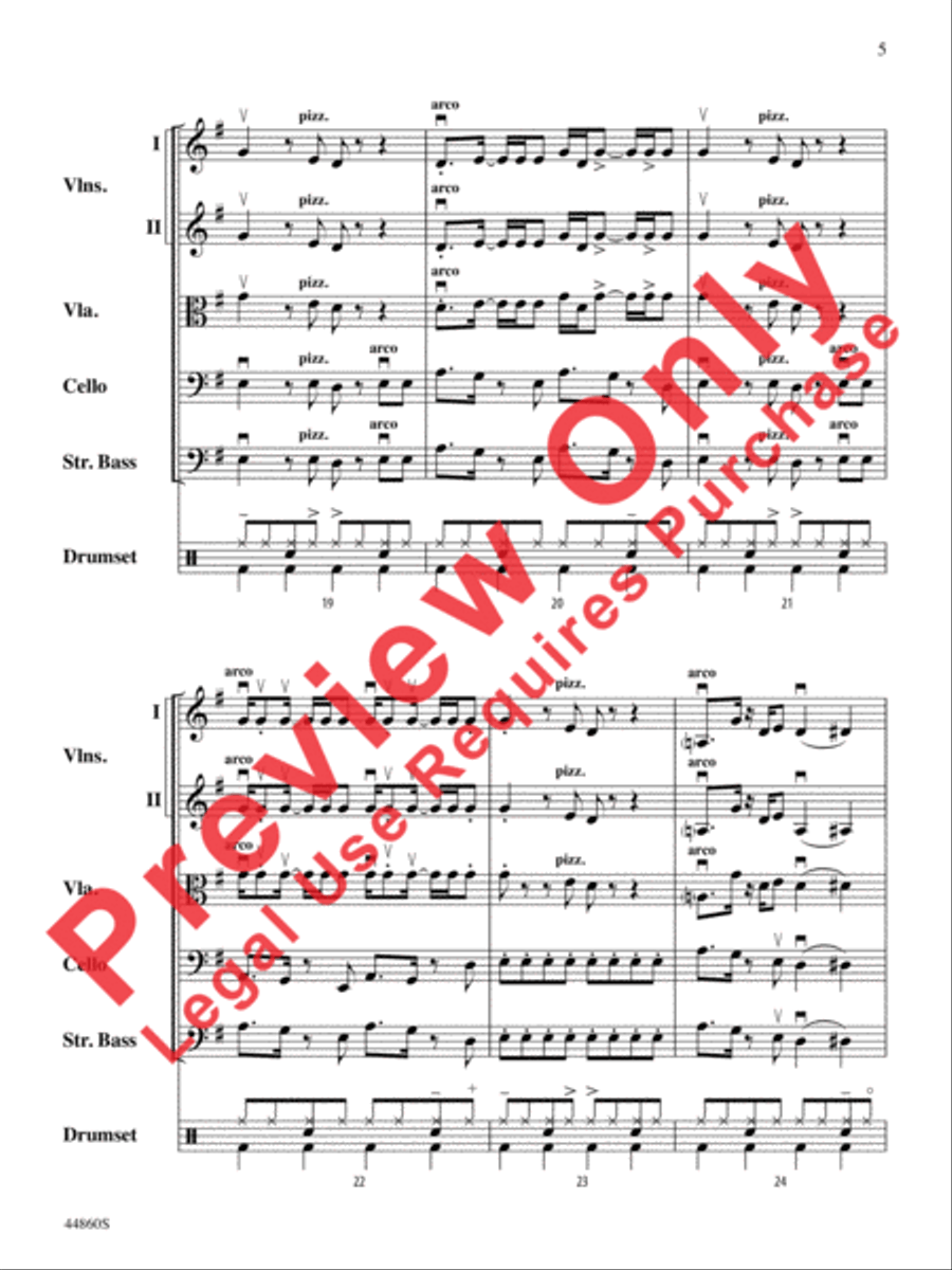 Uptown Funk String Orchestra scores gallery preview page 6