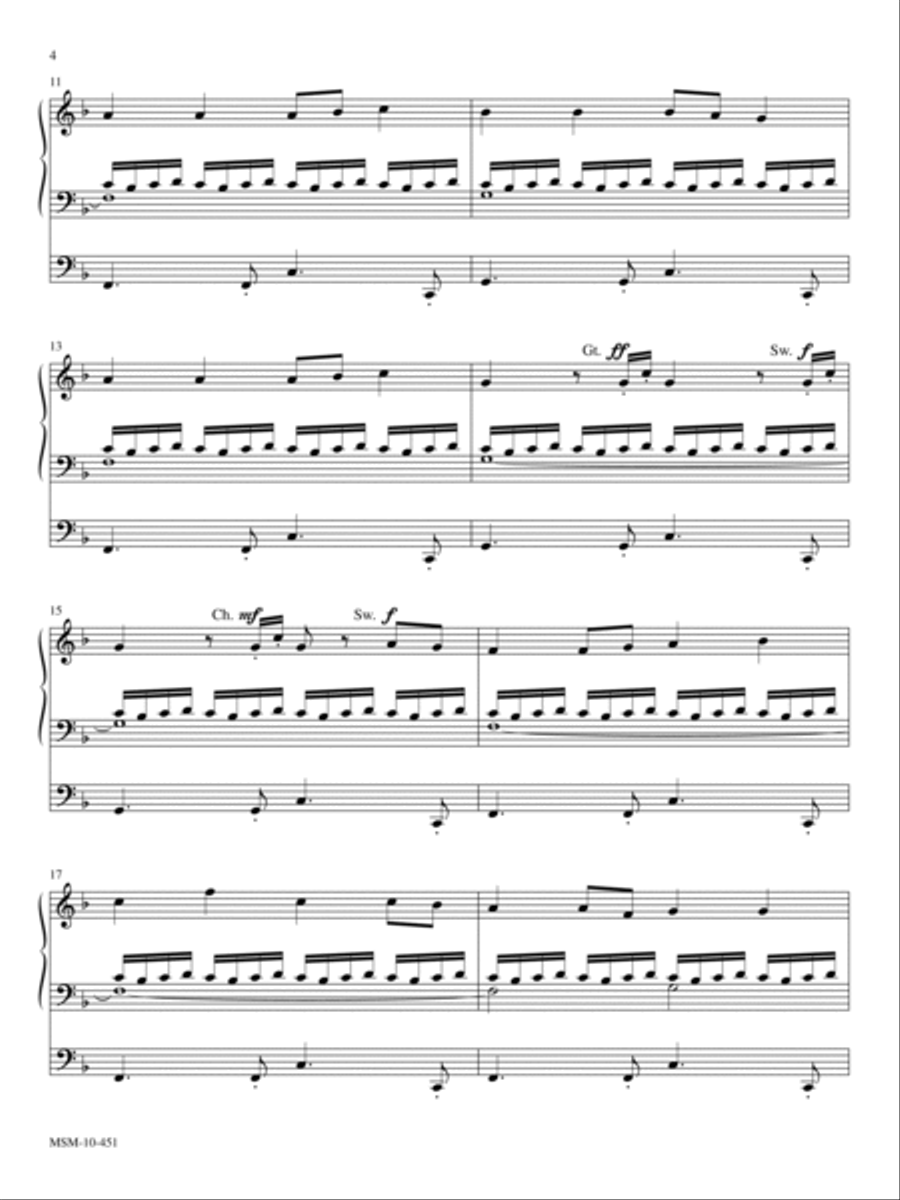 The Promised Land: Five Hymn Arrangements for Organ Organ Solo scores gallery preview page 4