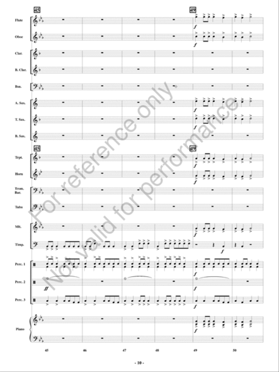 Epic Battle 3000 Concert Band scores gallery preview page 11