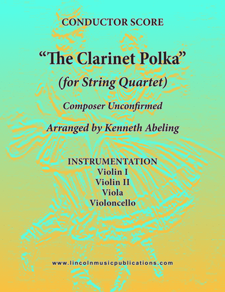 Book cover for Clarinet Polka (for String Quartet)