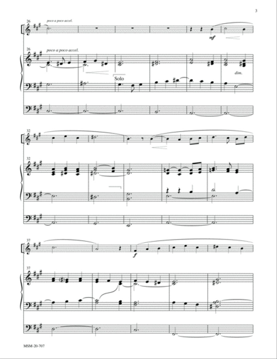 Psalm 121: I Will Lift up My Eyes unto the Hills Organ scores gallery preview page 3