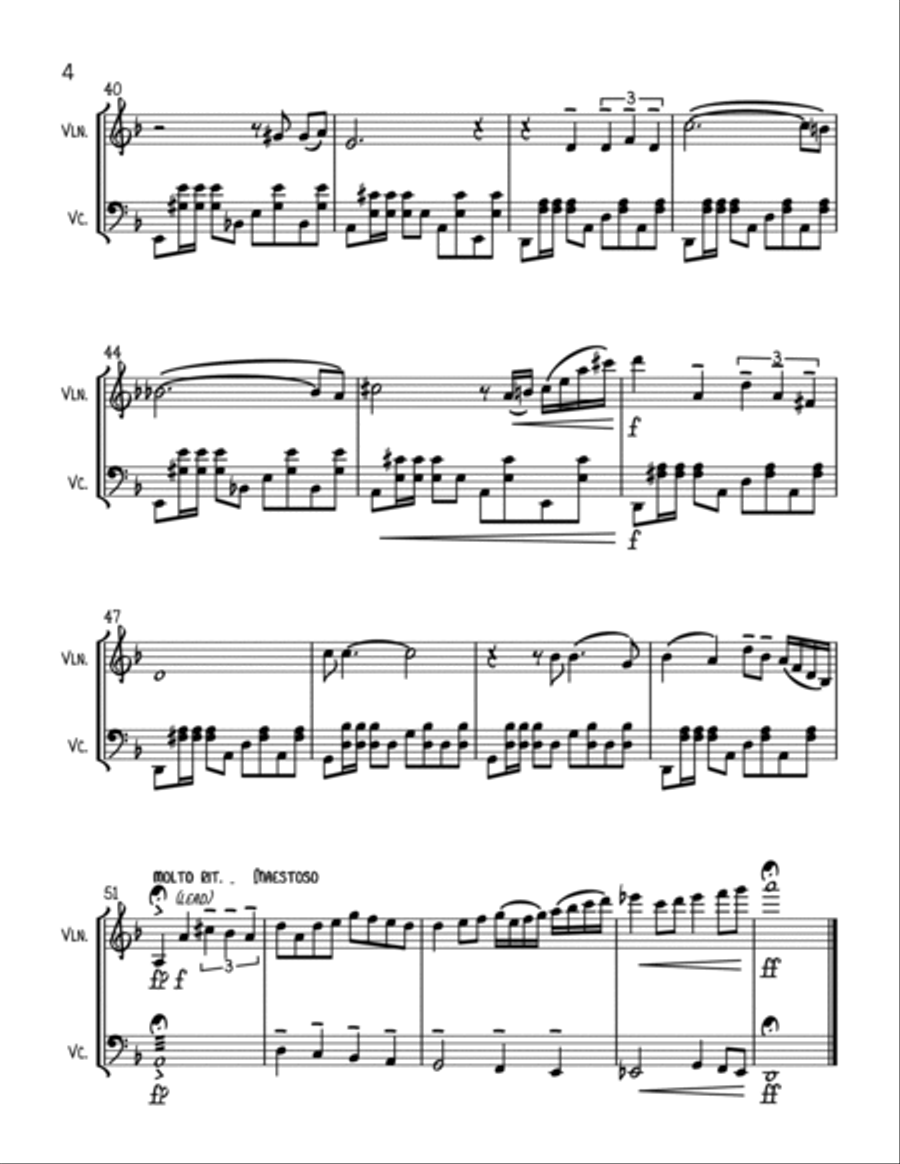 From Russia With Love String Duet scores gallery preview page 4