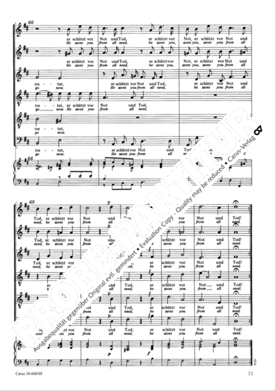 O joyful time, we greet you (Sei, lieber Tag, willkommen) Choir scores gallery preview page 12