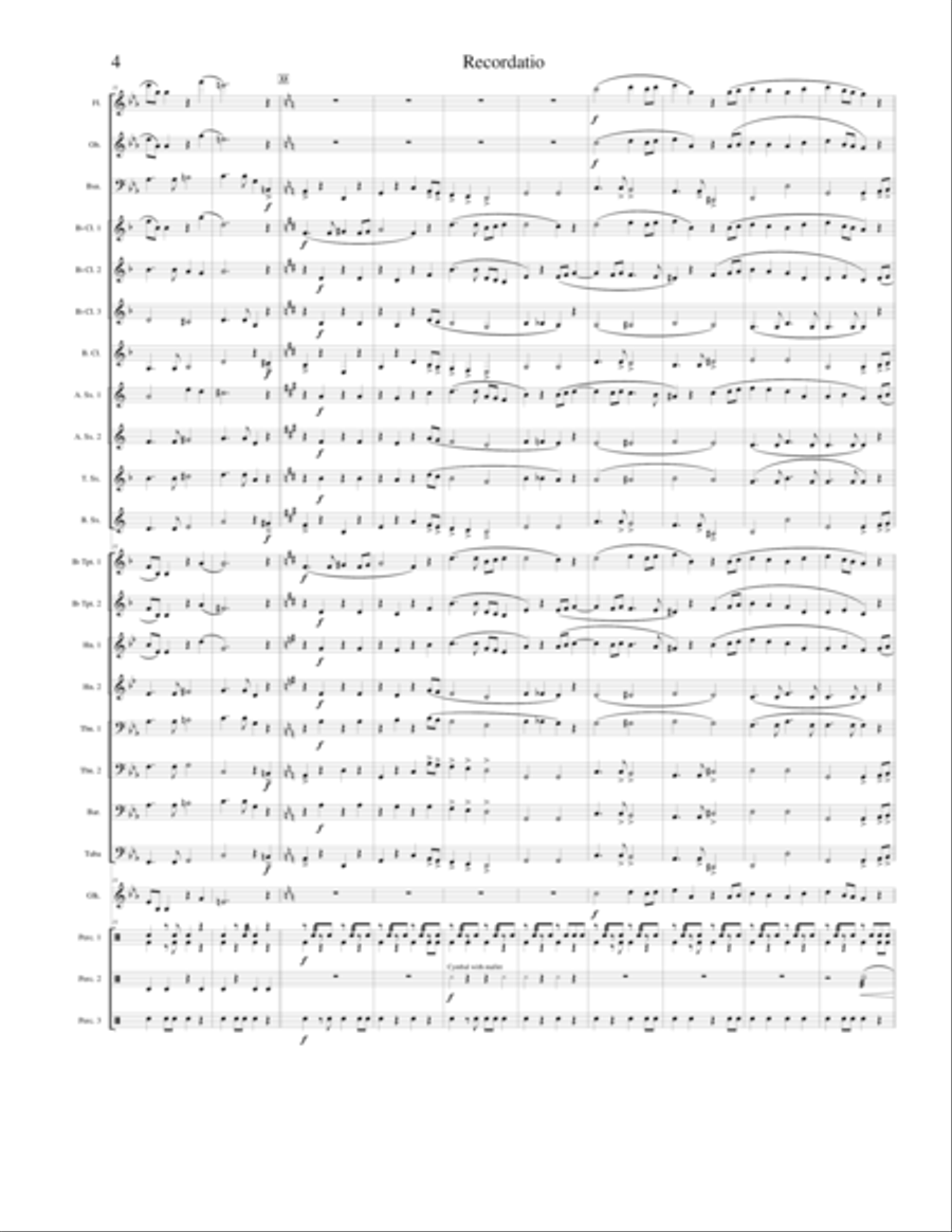 Recordatio Recordatio Concert Band scores gallery preview page 4
