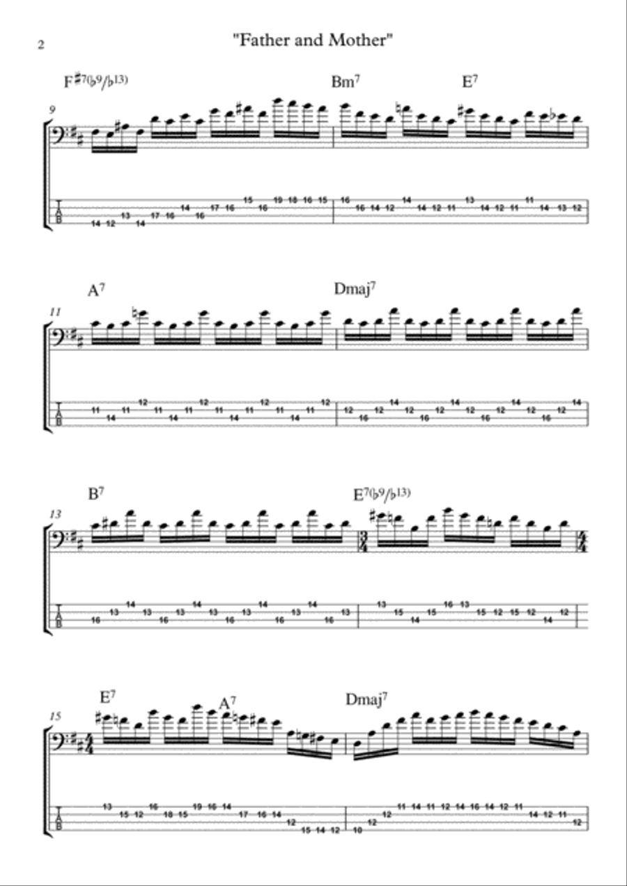 FATHER AND MOTHER FATHER AND MOTHER Bass Guitar scores gallery preview page 3