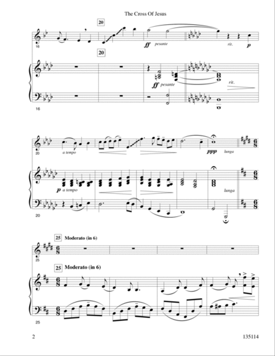 The Cross Of Jesus Trumpet Solo scores gallery preview page 3