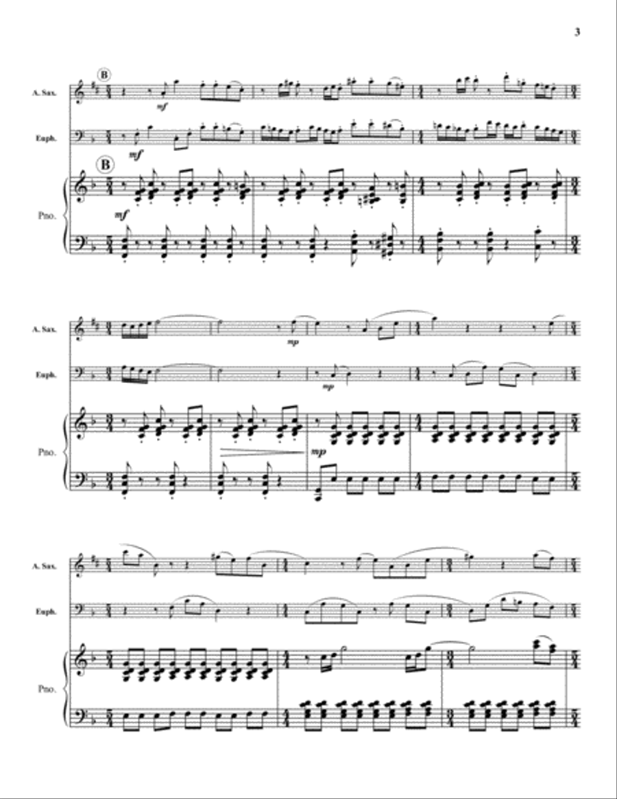 Conversations Saxophone scores gallery preview page 3