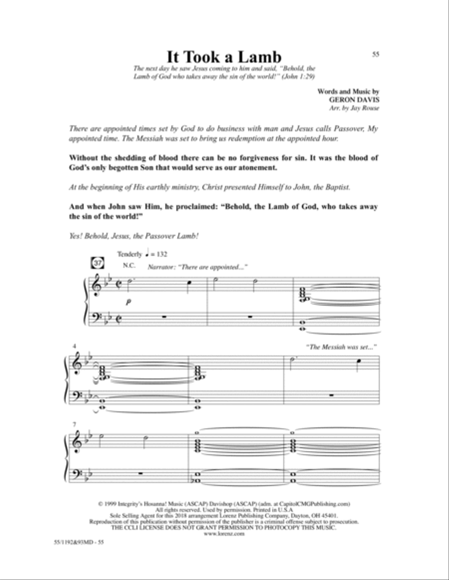 The Lamb 4-Part scores gallery preview page 32
