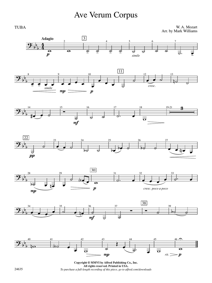 Ave Verum Corpus: Tuba