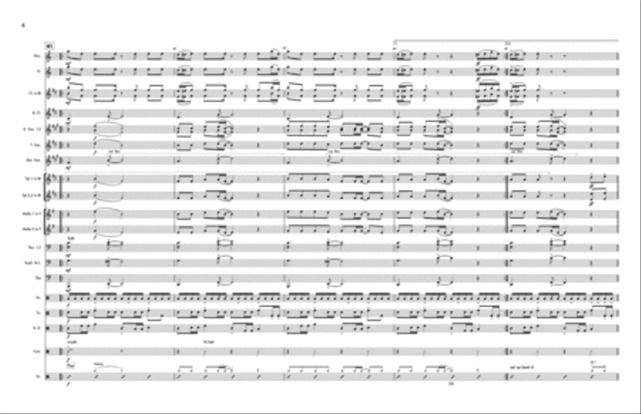 Dance The Night Marching Band scores gallery preview page 6