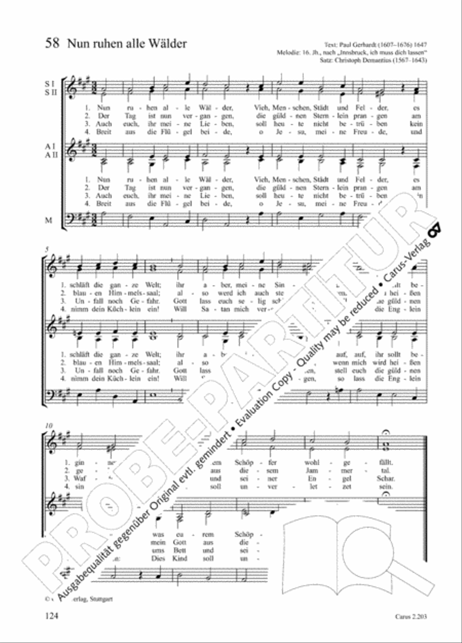 Loreley. Folk songs for choir (Loreley. Volkslieder fur Chor) Choir scores gallery preview page 129