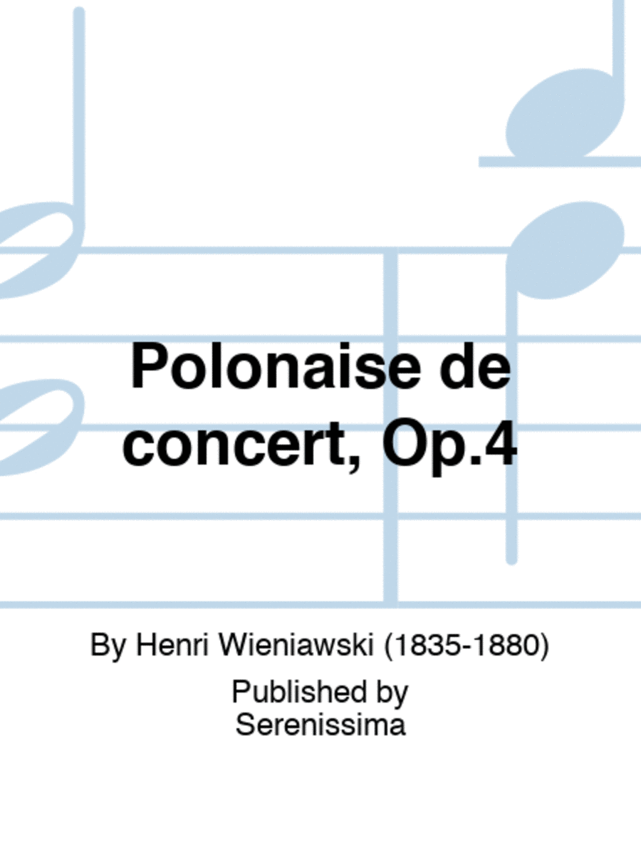Polonaise de concert, Op.4 Orchestra scores gallery preview page 1