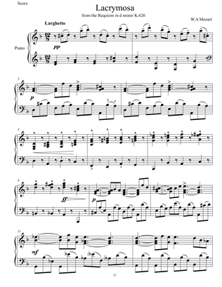 Lacrymosa - from Requiem In D minor