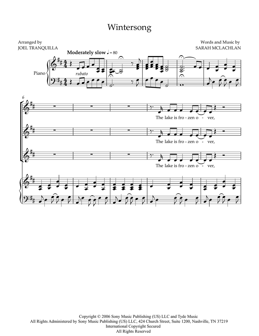 Wintersong SSA scores gallery preview page 1
