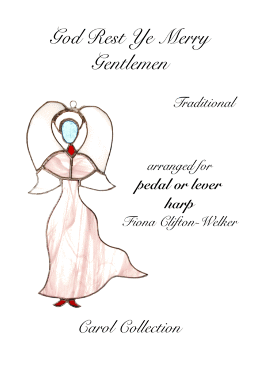 God Rest Ye Merry Gentlemen - pedal harp Pedal Harp scores gallery preview page 1