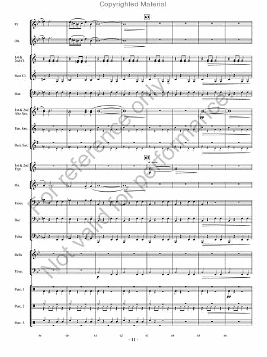 Desert Caravan Concert Band scores gallery preview page 10